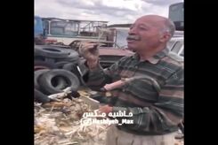 فیلم وحشتناک از مردی که تیغ بیابانی می خورد!