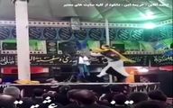 فیلم ناراحت کننده از لحظه مرگ تعزیه خوانی که هنگام اجرای تعزیه در حسینیه در  گذشت!